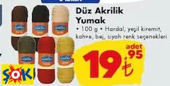 DÜZ AKRİLİK YUMAK DÜZ AKRİLİK YUMAK